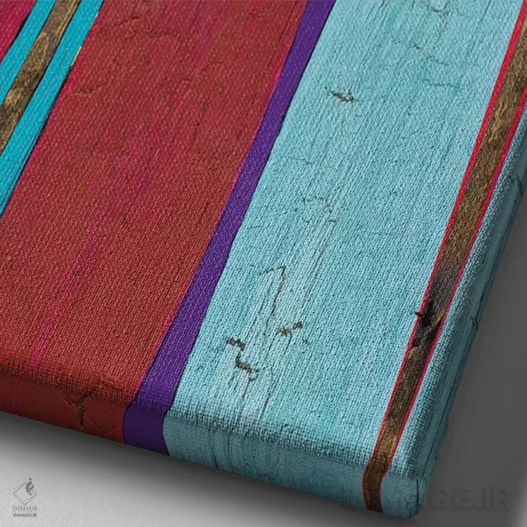 تابلو دکوراتیو عصر اوآهو اثر آلیشیا دان - نمای نزدیک بافت بوم