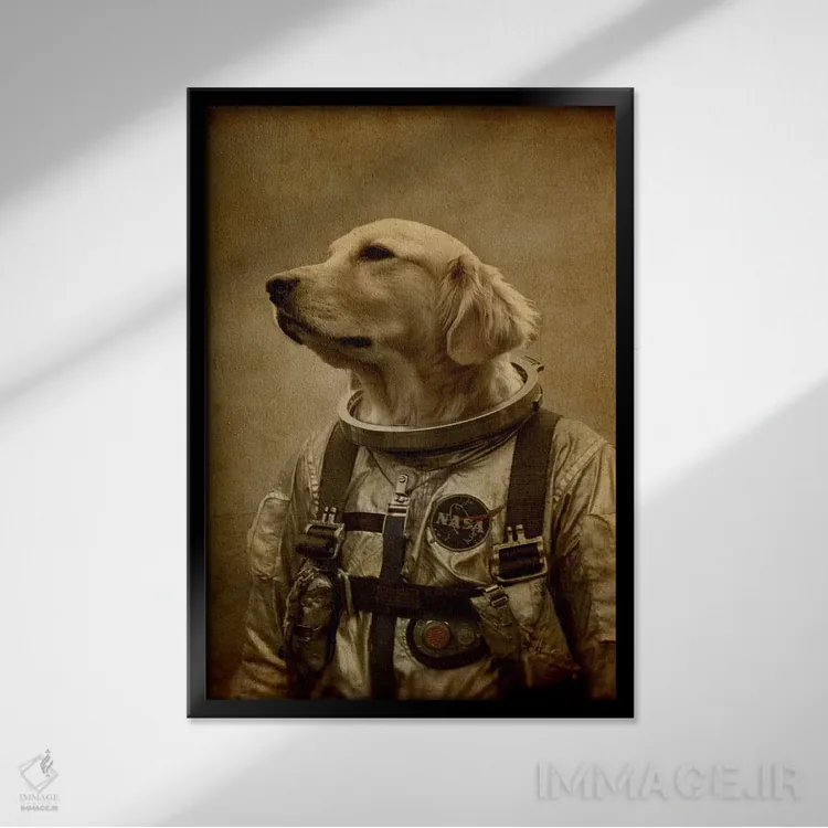 تابلو دکوراتیو دارم برمی گردم اثر دورو آرت - نمای قابدار مشکی