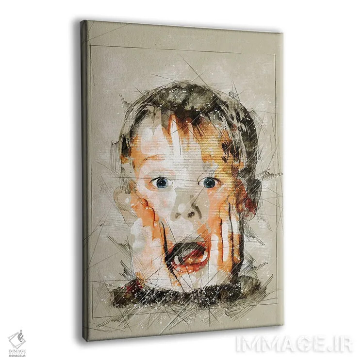 تابلو دکوراتیو طرح کوین اثر دورو آرت - نمای پرسپکتیو محصول