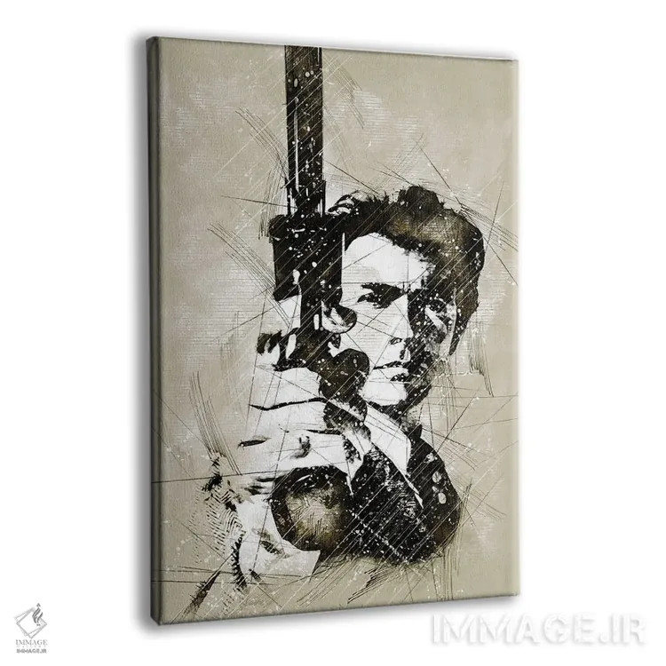 تابلو دکوراتیو طرح کلینت اثر دورو آرت - نمای پرسپکتیو محصول