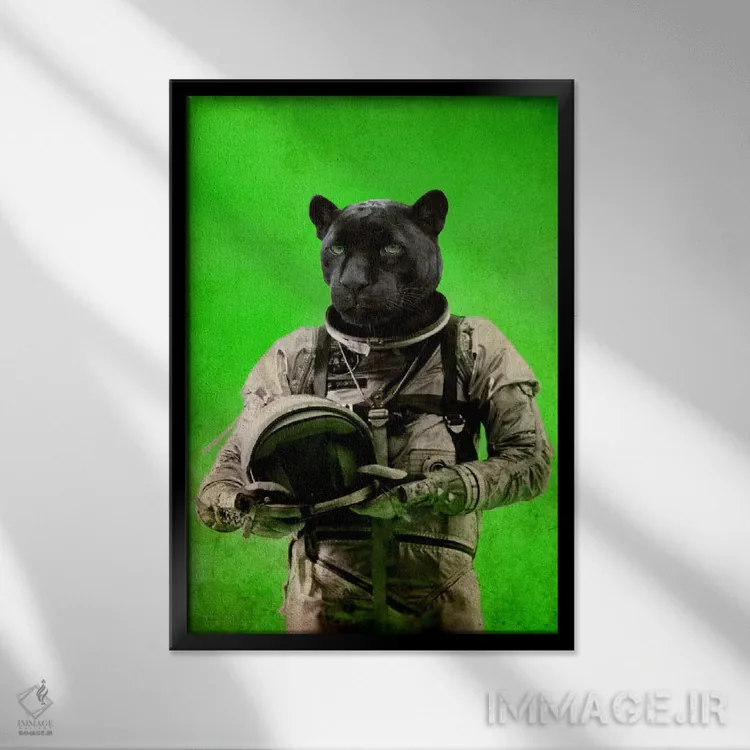 تابلو دکوراتیو طعم آسمان را خواهم چشید اثر دورو آرت - نمای قابدار مشکی