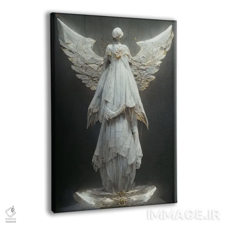 تابلو دکوراتیو مجسمه فرشته اثر دورو آرت - نمای پرسپکتیو محصول
