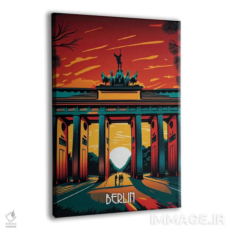 تابلو دکوراتیو شهر برلین اثر دورو آرت - نمای پرسپکتیو محصول