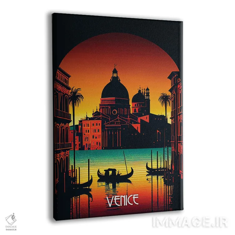 تابلو دکوراتیو شهر ونیز II اثر دورو آرت - نمای پرسپکتیو محصول