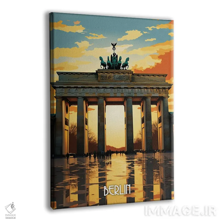 تابلو دکوراتیو هنر شهر برلین II اثر دورو آرت - نمای پرسپکتیو محصول
