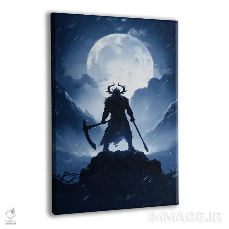 تابلو دکوراتیو سایه روشن وایکینگ III اثر دورو آرت - نمای پرسپکتیو محصول