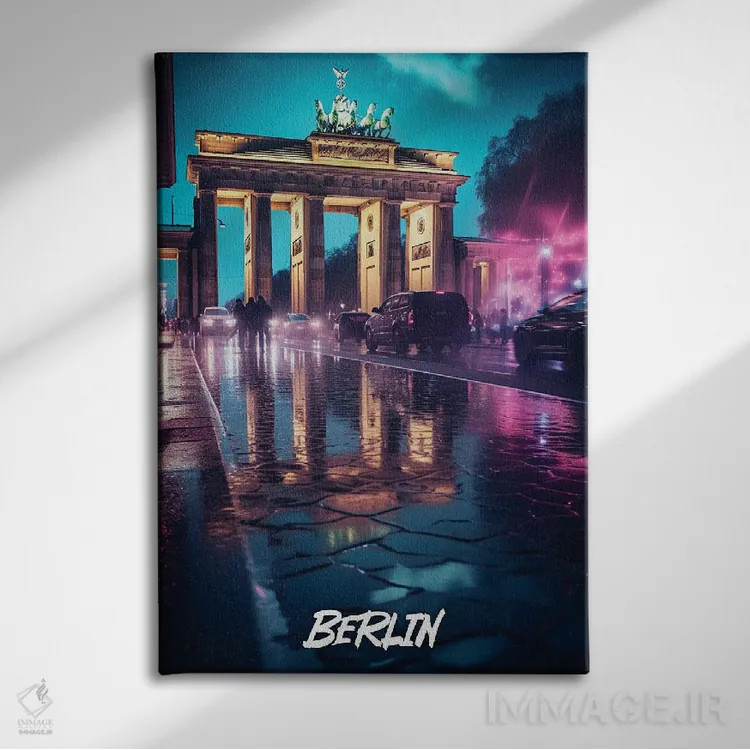 تابلو دکوراتیو برلین فانتزی اثر دورو آرت - نمای روبهرو روی دیوار