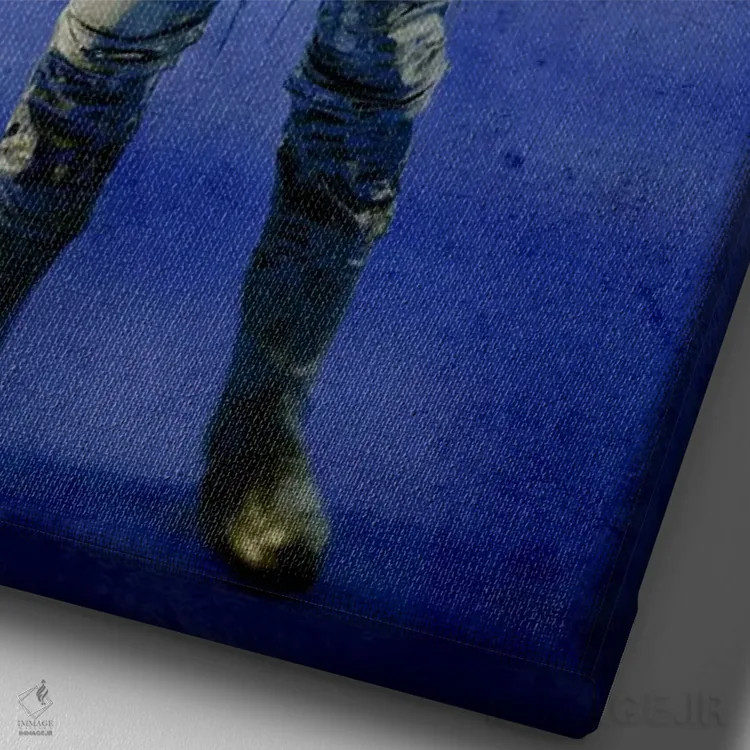 تابلو دکوراتیو نگاه به دوردست اثر دورو آرت - نمای نزدیک بافت بوم