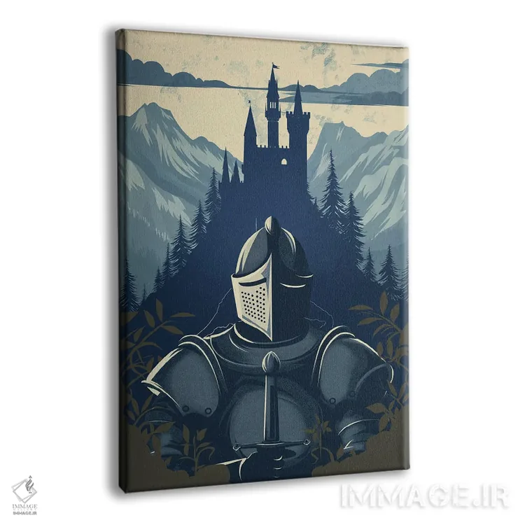 تابلو دکوراتیو شوالیه IV اثر دورو آرت - نمای پرسپکتیو محصول