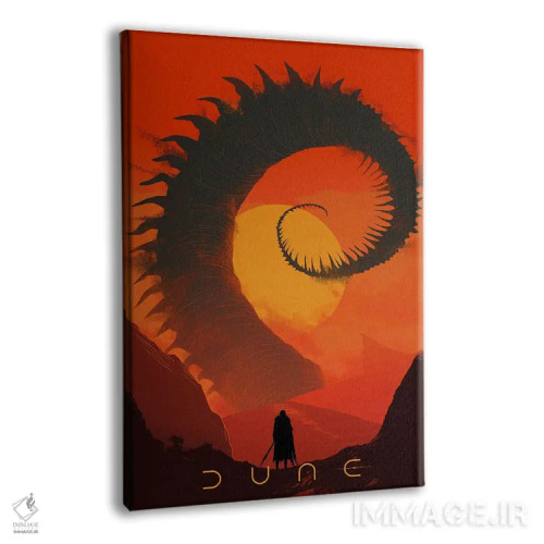 تابلو دکوراتیو کرم شنی اثر دورو آرت - نمای پرسپکتیو محصول