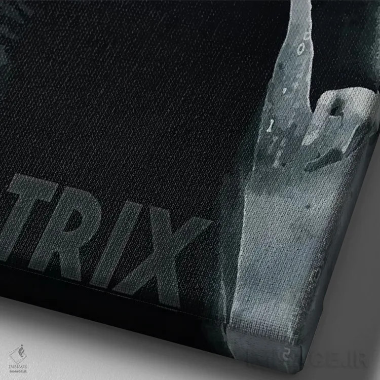 تابلو دکوراتیو ماتریکس اثر دورو آرت - نمای نزدیک بافت بوم