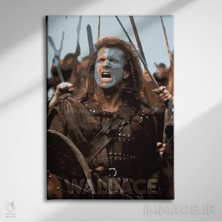 تابلو دکوراتیو والاس اثر دورو آرت - نمای روبهرو روی دیوار