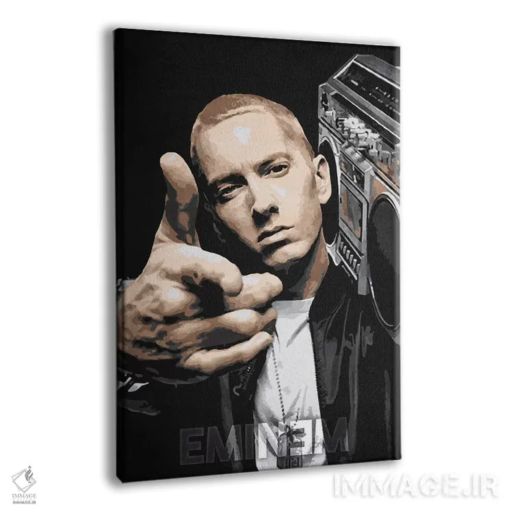 تابلو دکوراتیو امینم اثر دورو آرت - نمای پرسپکتیو محصول