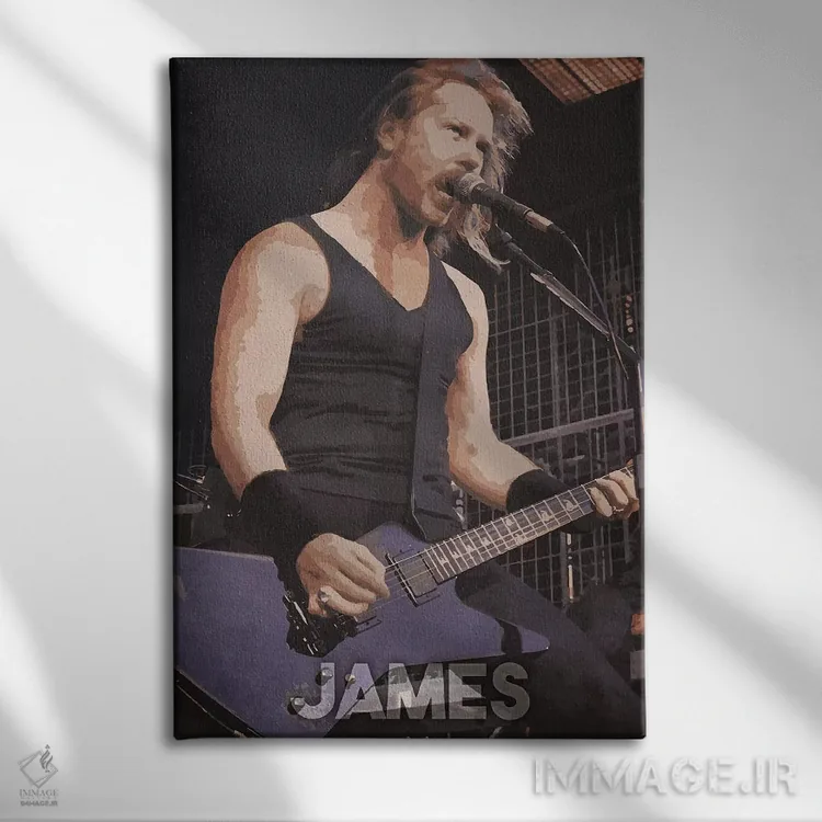 تابلو دکوراتیو جیمز اثر دورو آرت - نمای روبهرو روی دیوار