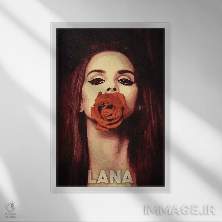 تابلو دکوراتیو لانا اثر دورو آرت - نمای قابدار سفید