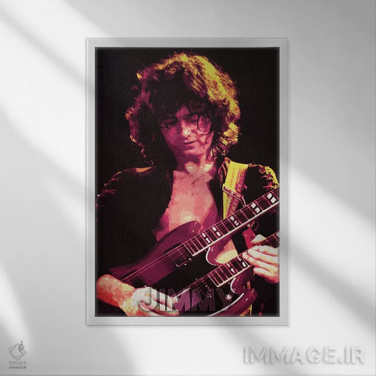 تابلو دکوراتیو جیمی اثر دورو آرت - نمای قابدار سفید