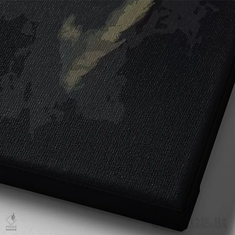 تابلو دکوراتیو جک اثر دورو آرت - نمای نزدیک بافت بوم