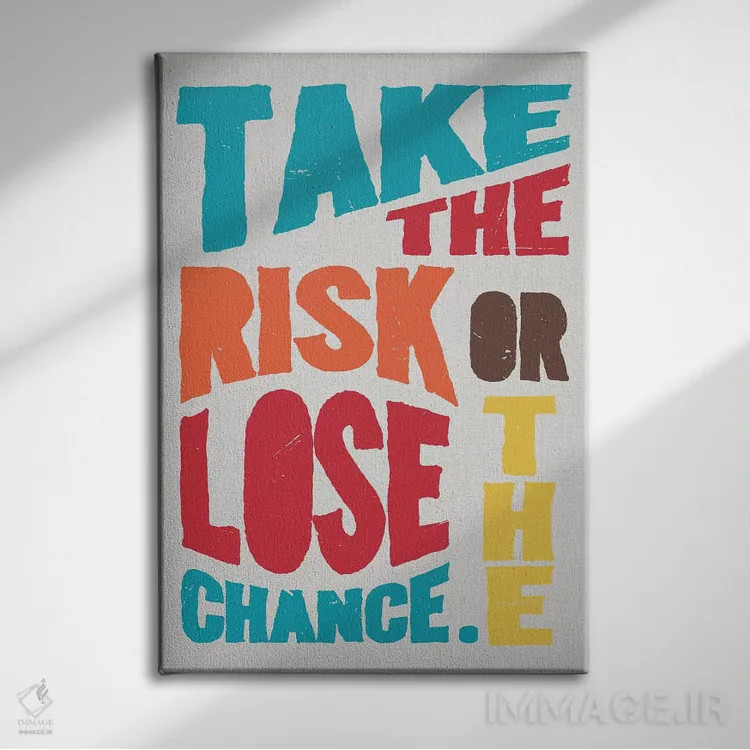 تابلو دکوراتیو ریسک کن سفید اثر دورو آرت - نمای روبهرو روی دیوار