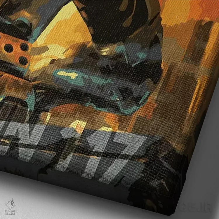 تابلو دکوراتیو جان-۱۱۷ اثر دورو آرت - نمای نزدیک بافت بوم