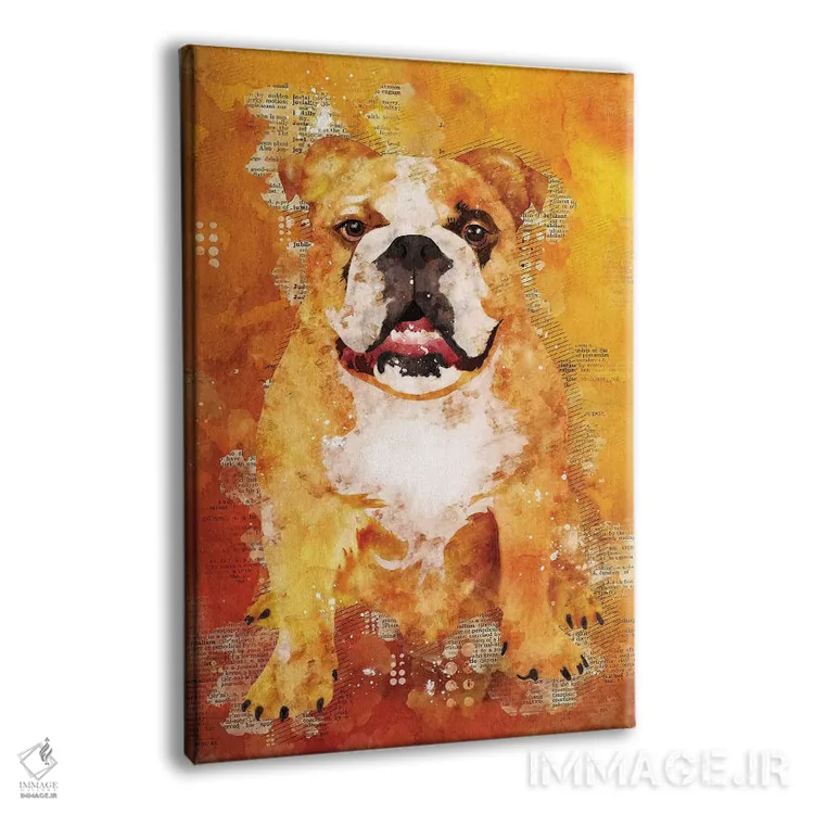تابلو دکوراتیو سگ بوکسر وحشی اثر دورو آرت - نمای پرسپکتیو محصول