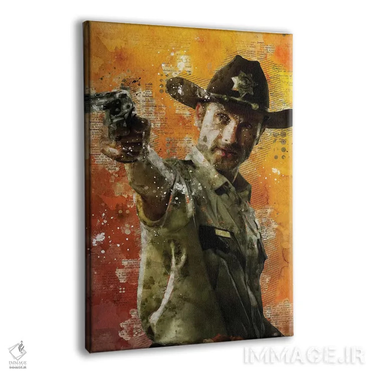 تابلو دکوراتیو ریک گرایمز اثر دورو آرت - نمای پرسپکتیو محصول