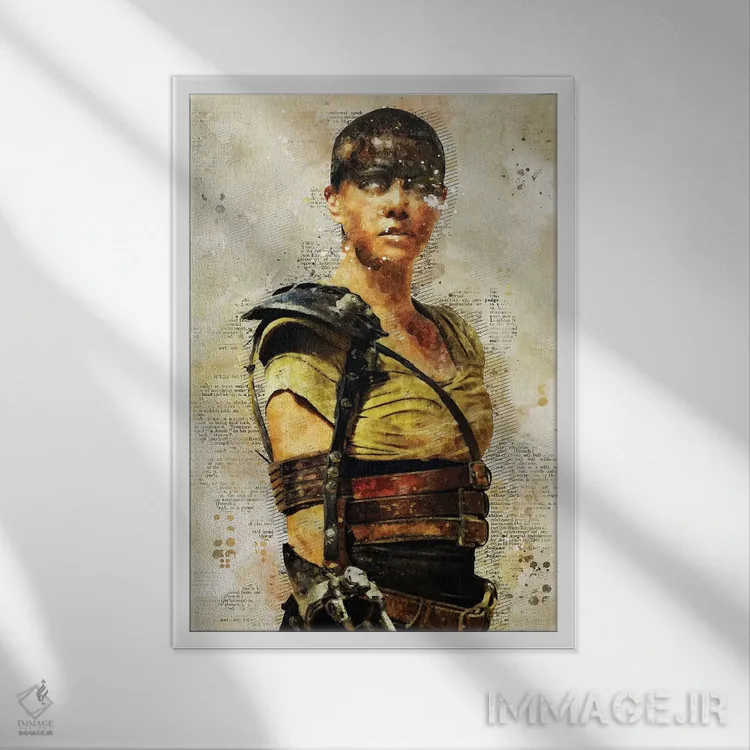 تابلو دکوراتیو فیوریو سا آبرنگی اثر دورو آرت - نمای قابدار سفید