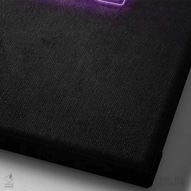 تابلو مینیمال فوت کن اثر دورو آرت - نمای نزدیک بافت بوم