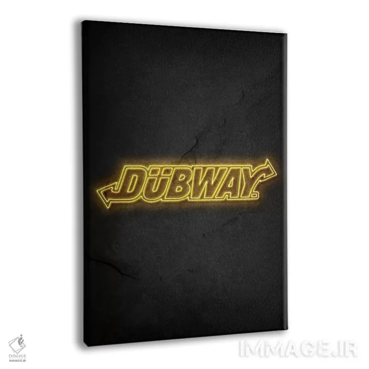 تابلو مینیمال دابوی اثر دورو آرت - نمای پرسپکتیو محصول