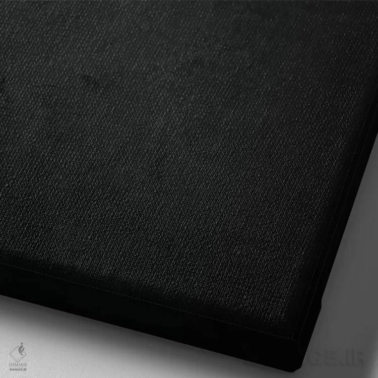 تابلو مینیمال شاه دانه اثر دورو آرت - نمای نزدیک بافت بوم