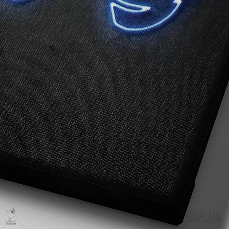 تابلو مینیمال مواد مخدر/باحال اثر دورو آرت - نمای نزدیک بافت بوم