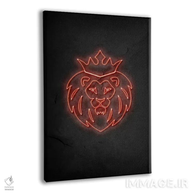 تابلو مینیمال شیرشاه اثر دورو آرت - نمای پرسپکتیو محصول