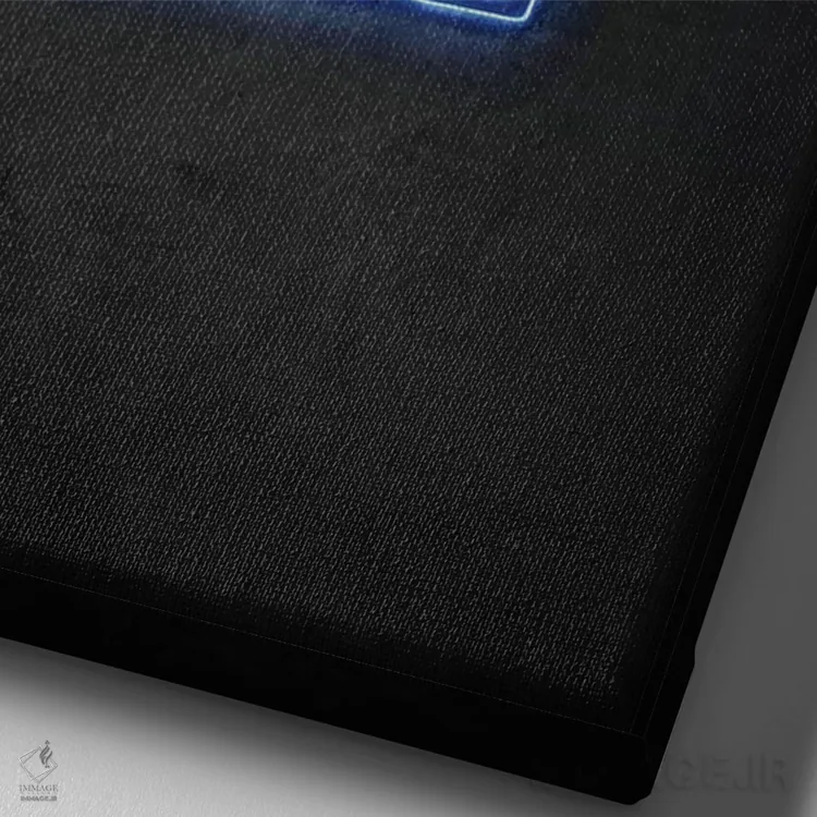 تابلو مینیمال فوت کن ۲ اثر دورو آرت - نمای نزدیک بافت بوم