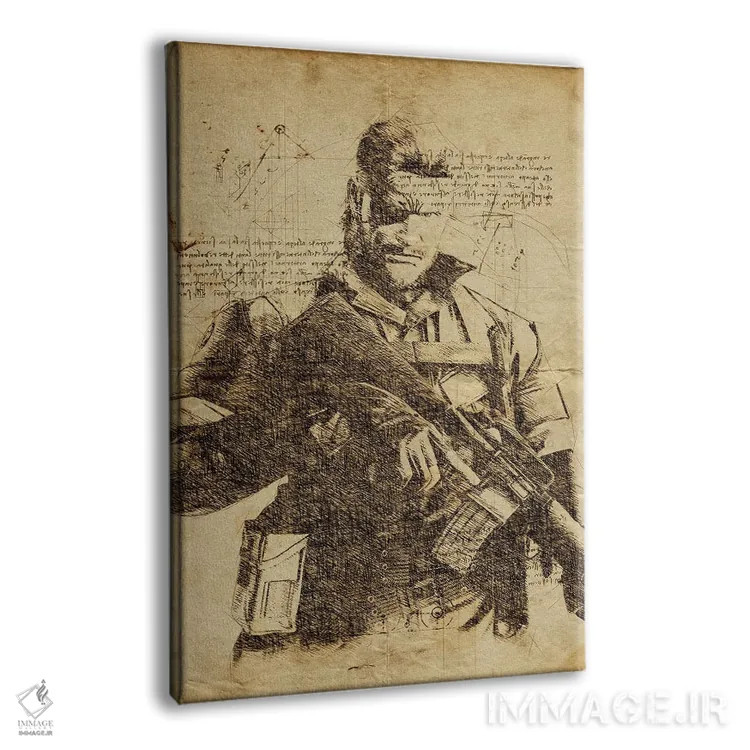 تابلو دکوراتیو مار داوینچی اثر دورو آرت - نمای پرسپکتیو محصول