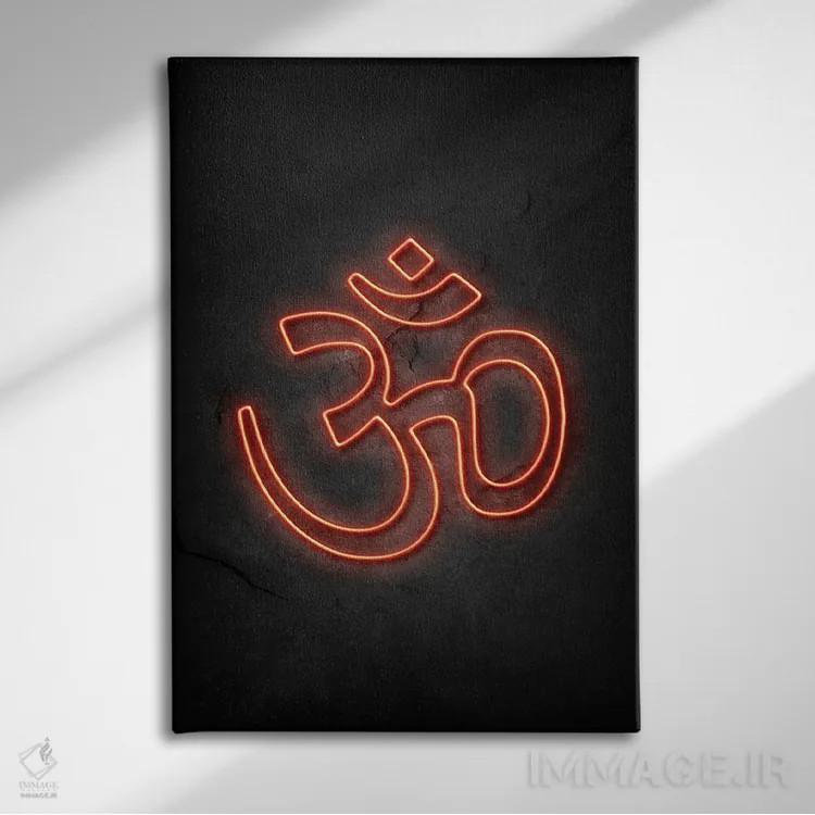 تابلو دکوراتیو هندو اثر دورو آرت - نمای روبهرو روی دیوار