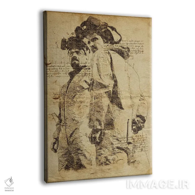 تابلو دکوراتیو بریکینگ بد داوینچی اثر دورو آرت - نمای پرسپکتیو محصول