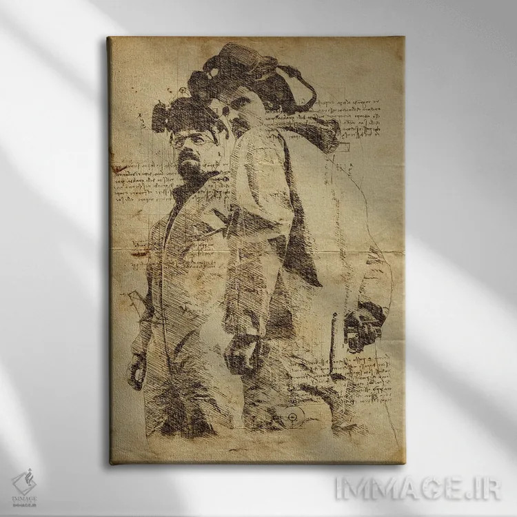 تابلو دکوراتیو بریکینگ بد داوینچی اثر دورو آرت - نمای روبهرو روی دیوار