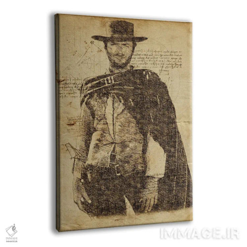 تابلو دکوراتیو کلینت ایستوود داوینچی اثر دورو آرت - نمای پرسپکتیو محصول