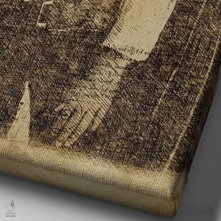 تابلو دکوراتیو کلینت ایستوود داوینچی اثر دورو آرت - نمای نزدیک بافت بوم