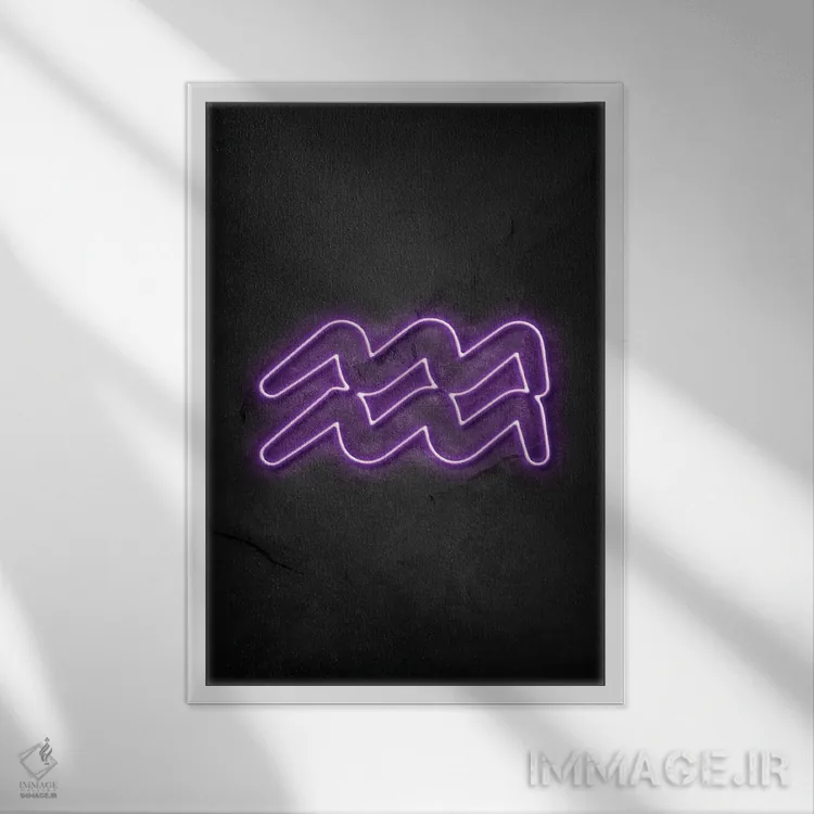 تابلو دکوراتیو دلو اثر دورو آرت - نمای قابدار سفید