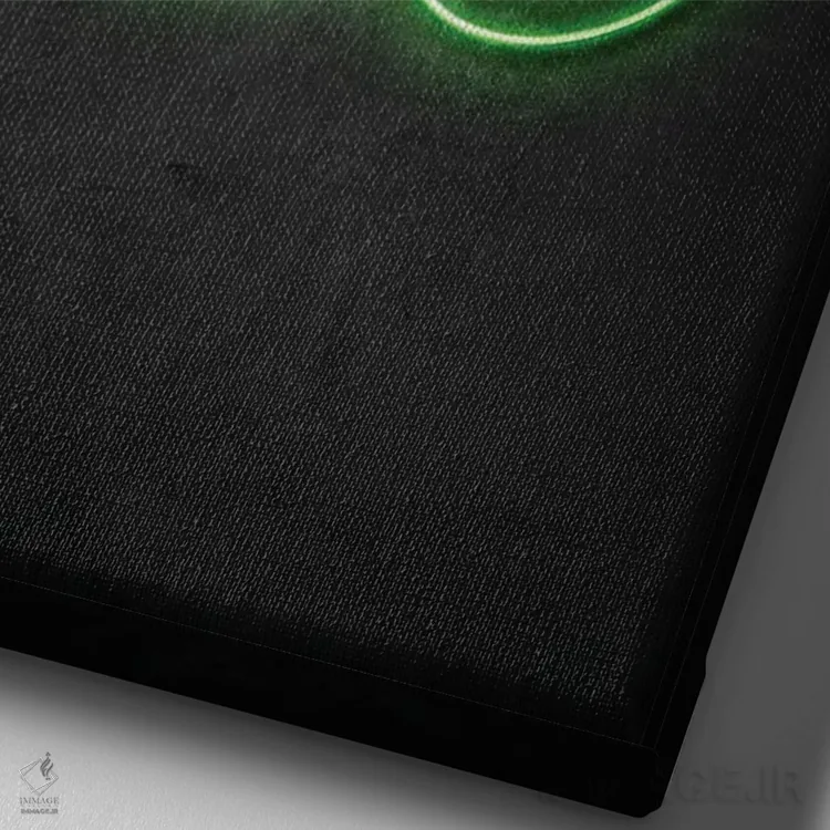 تابلو دکوراتیو برج جدی اثر دورو آرت - نمای نزدیک بافت بوم