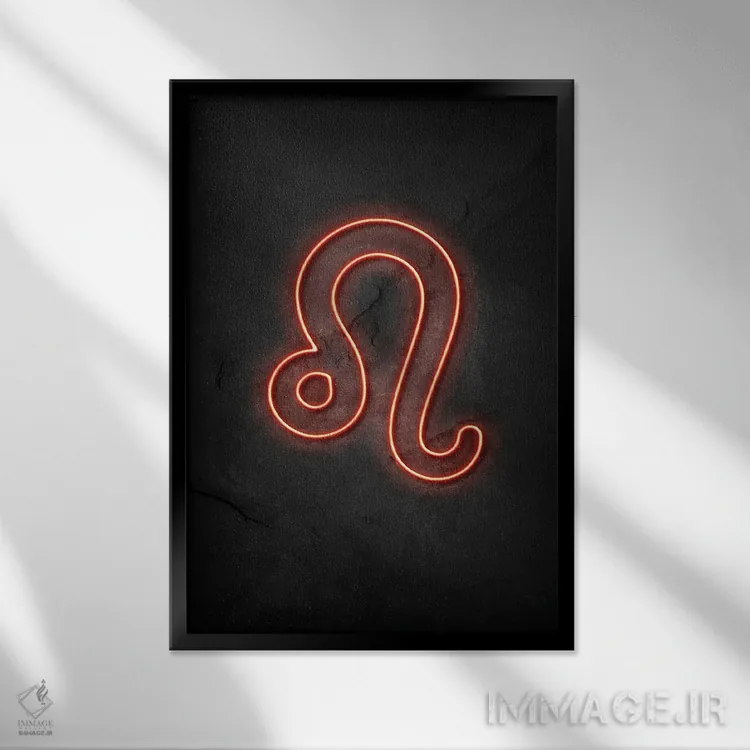 تابلو دکوراتیو برج اسد اثر دورو آرت - نمای قابدار مشکی