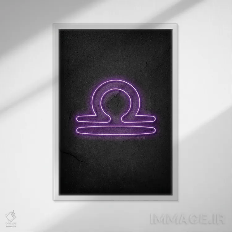 تابلو دکوراتیو برج میزان اثر دورو آرت - نمای قابدار سفید