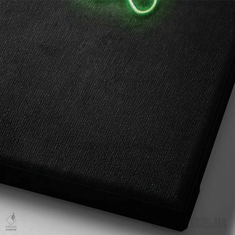 تابلو دکوراتیو برج سنبله اثر دورو آرت - نمای نزدیک بافت بوم