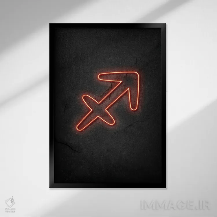 تابلو دکوراتیو برج قوس اثر دورو آرت - نمای قابدار مشکی