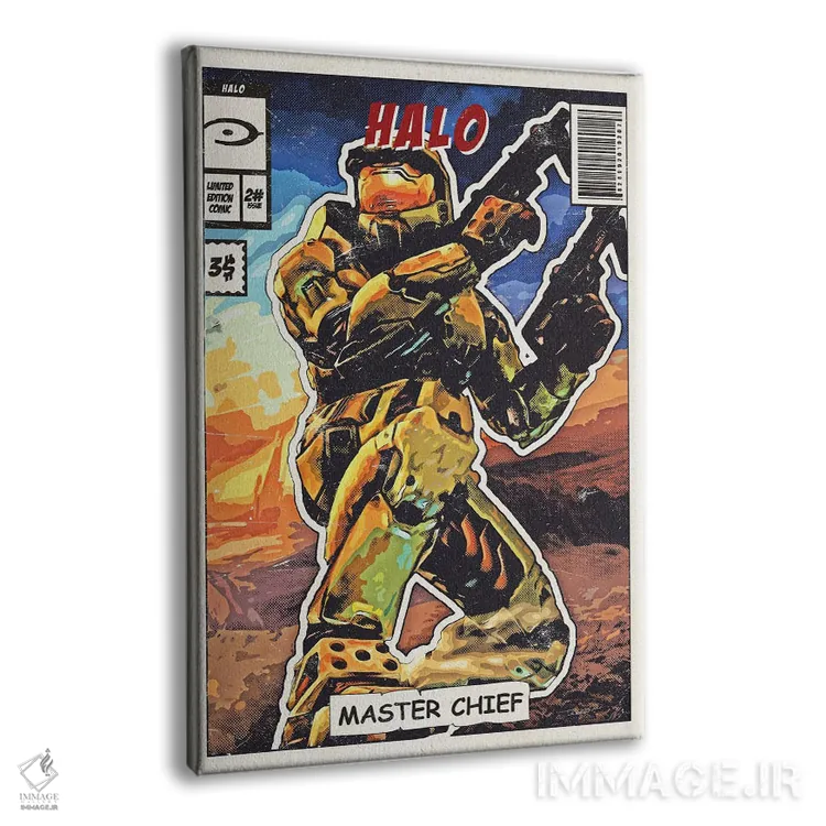 تابلو دکوراتیو هالو اثر دورو آرت - نمای پرسپکتیو محصول