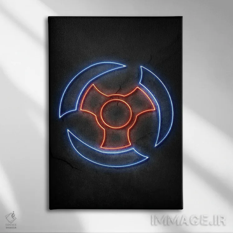 تابلو مینیمال شوریکن اثر دورو آرت - نمای روبهرو روی دیوار