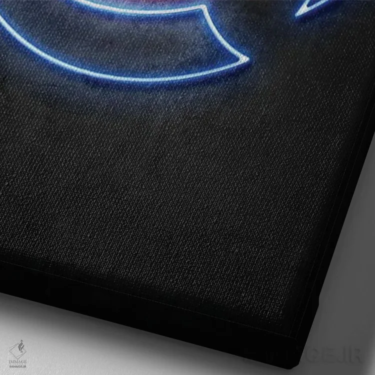 تابلو مینیمال شوریکن اثر دورو آرت - نمای نزدیک بافت بوم