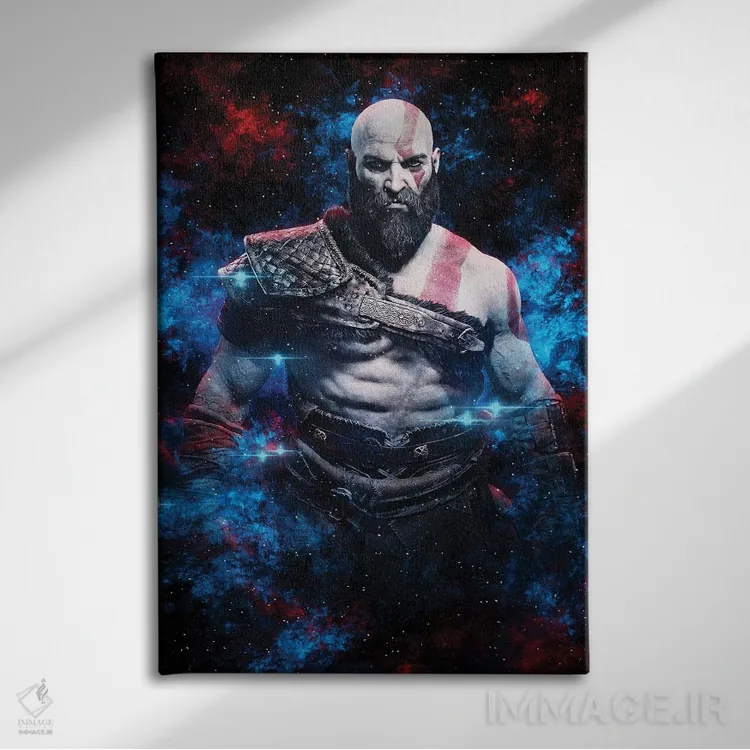 تابلو دکوراتیو کراتوس اثر دورو آرت - نمای روبهرو روی دیوار