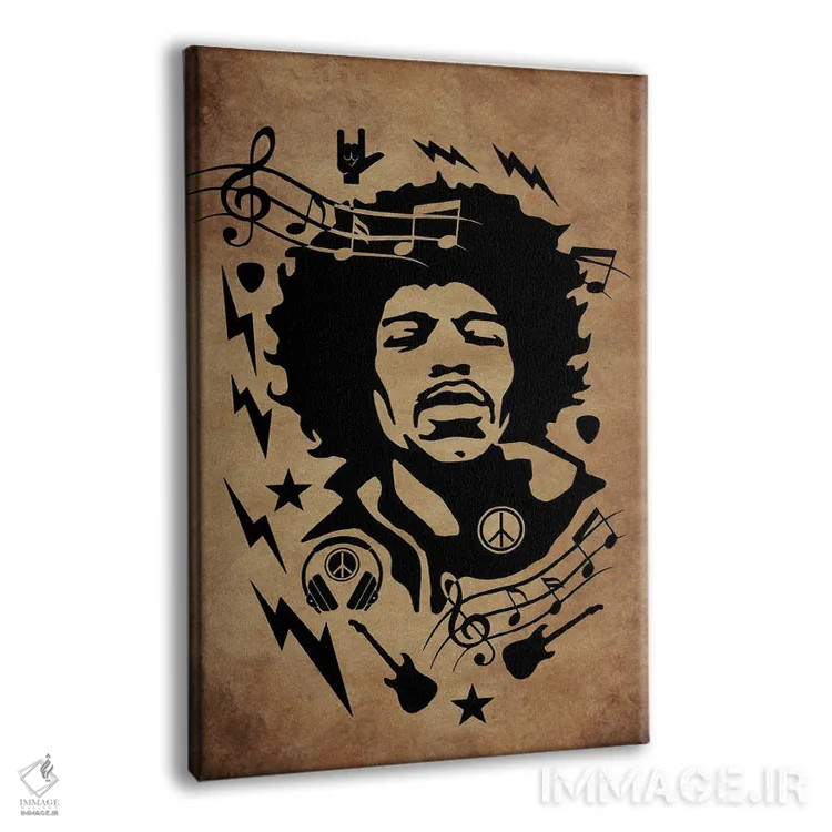 تابلو دکوراتیو هندریکس اثر دورو آرت - نمای پرسپکتیو محصول