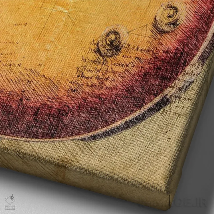 تابلو دکوراتیو لس پاول اثر دورو آرت - نمای نزدیک بافت بوم